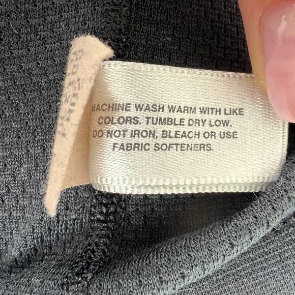 PATAGONIA Capilene Black Crewneck Midweight Long Sleeve Pullover Baselayer Top L - Picture 8 of 10